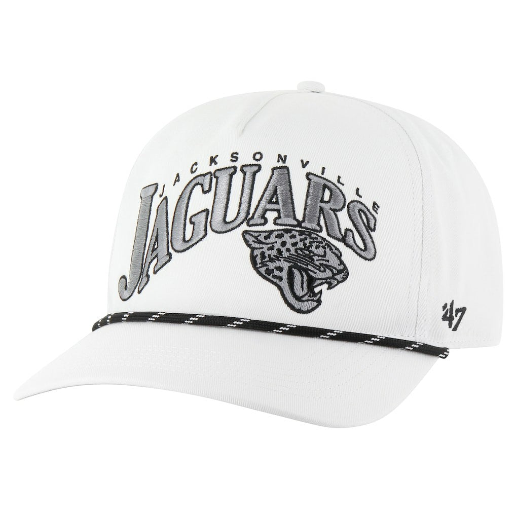 47 brand Jacksonville Jaguars '47 Wave Speckle Hitch Rope Adjustable Hat White