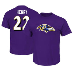 Fanatics Derrick Henry Baltimore Ravens Big & Tall Player Name & Number T-Shirt Purple