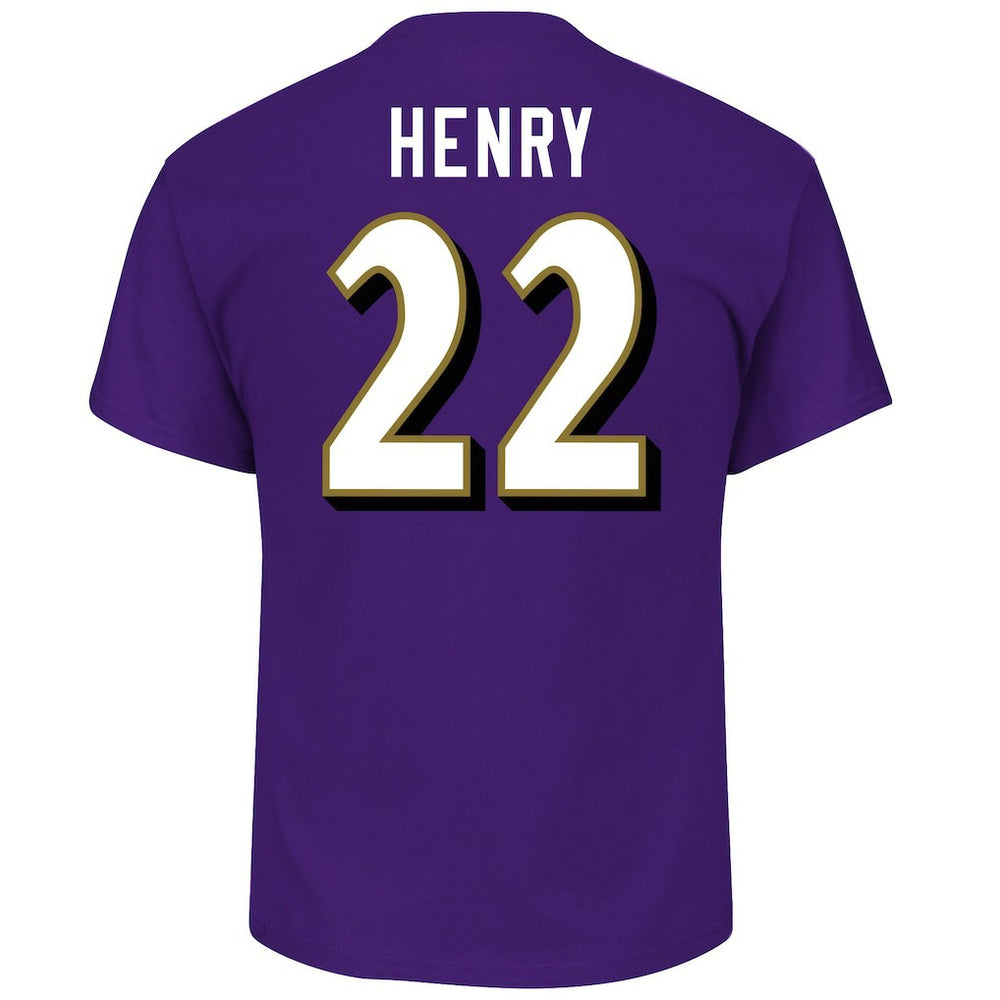 Fanatics Derrick Henry Baltimore Ravens Big & Tall Player Name & Number T-Shirt Purple