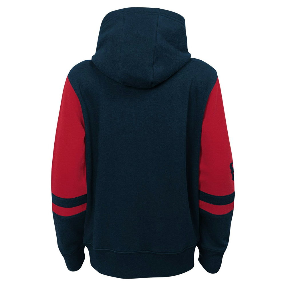 Houston Texans Youth Stadium Color-Block Full-Zip Hoodie Navy