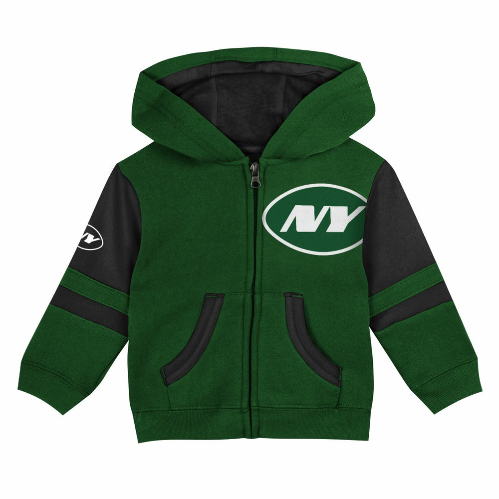 New York Jets Preschool Stadium Color Block Full-Zip Hoodie Green