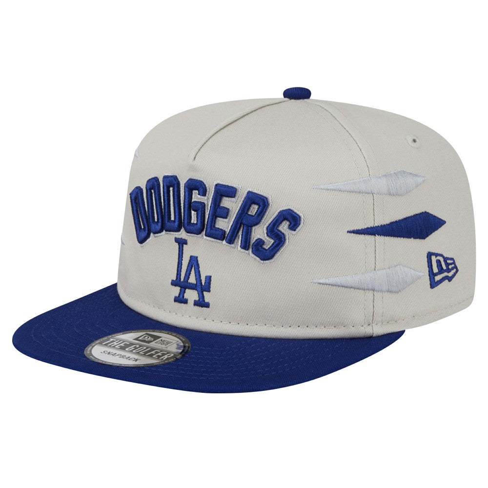 Los Angeles Dodgers New Era Iron Golfer Snapback Hat - Cream - New Era on Sale