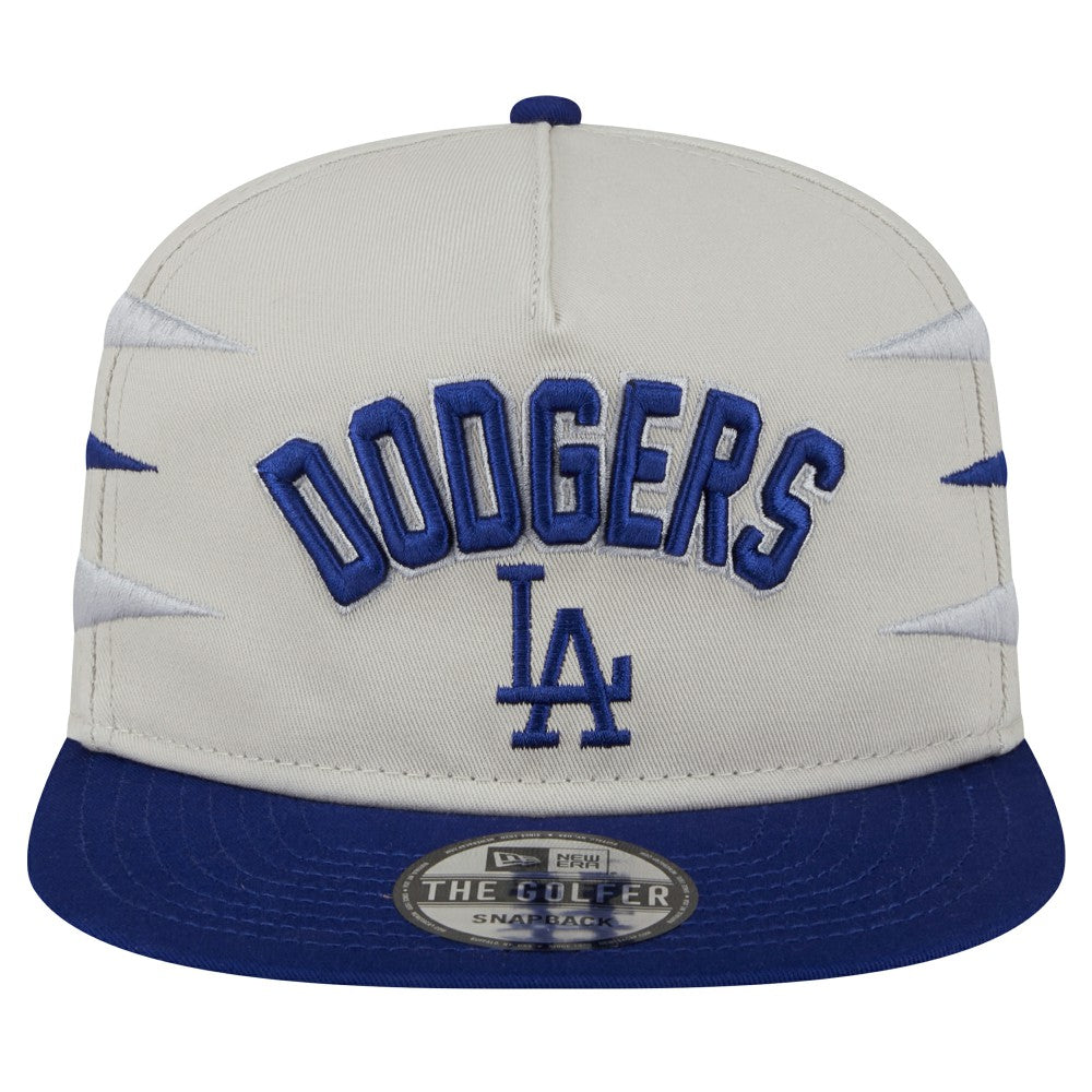 Los Angeles Dodgers New Era Iron Golfer Snapback Hat - Cream - New Era on Sale