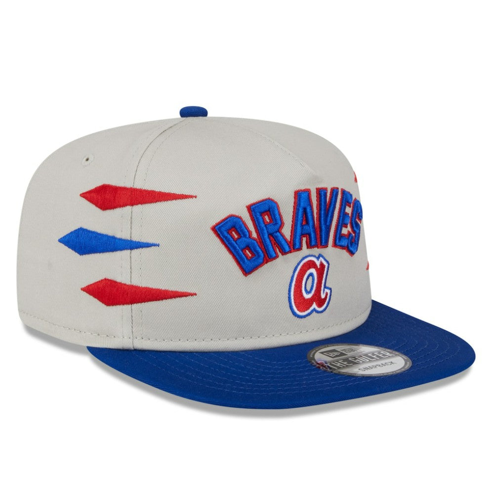 Atlanta Braves New Era Iron Golfer Snapback Hat - Cream - New Era Sale