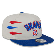Atlanta Braves New Era Iron Golfer Snapback Hat - Cream - New Era Sale