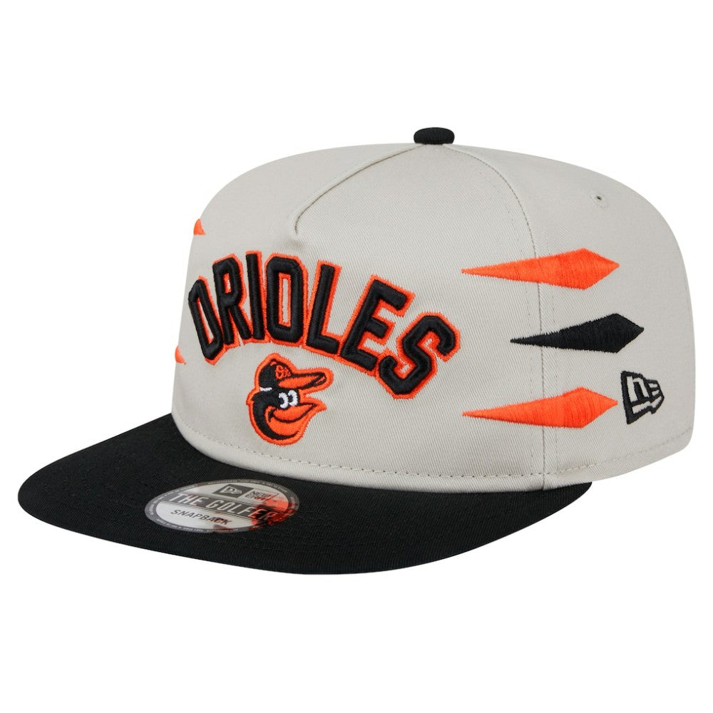 Baltimore Orioles New Era Iron Golfer Snapback Hat - Cream - New Era on Sale