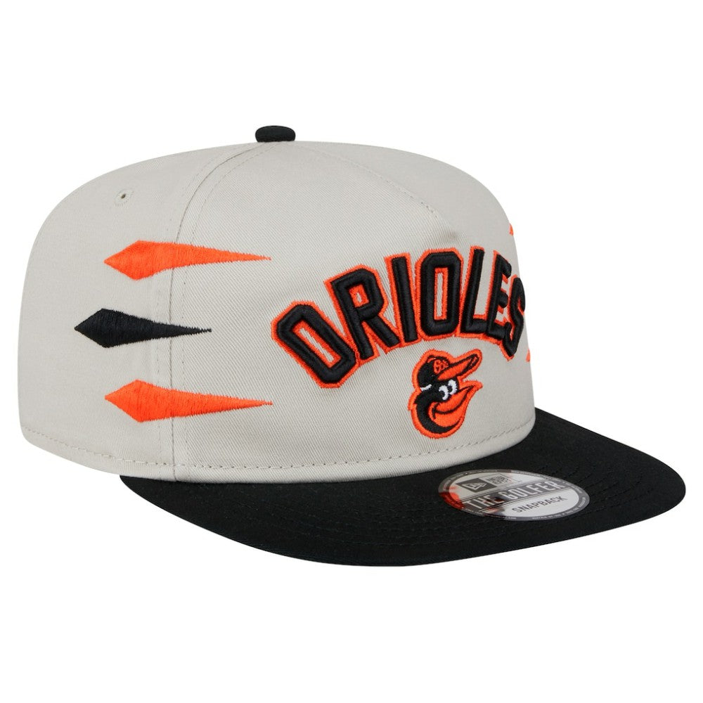 Baltimore Orioles New Era Iron Golfer Snapback Hat - Cream - New Era on Sale