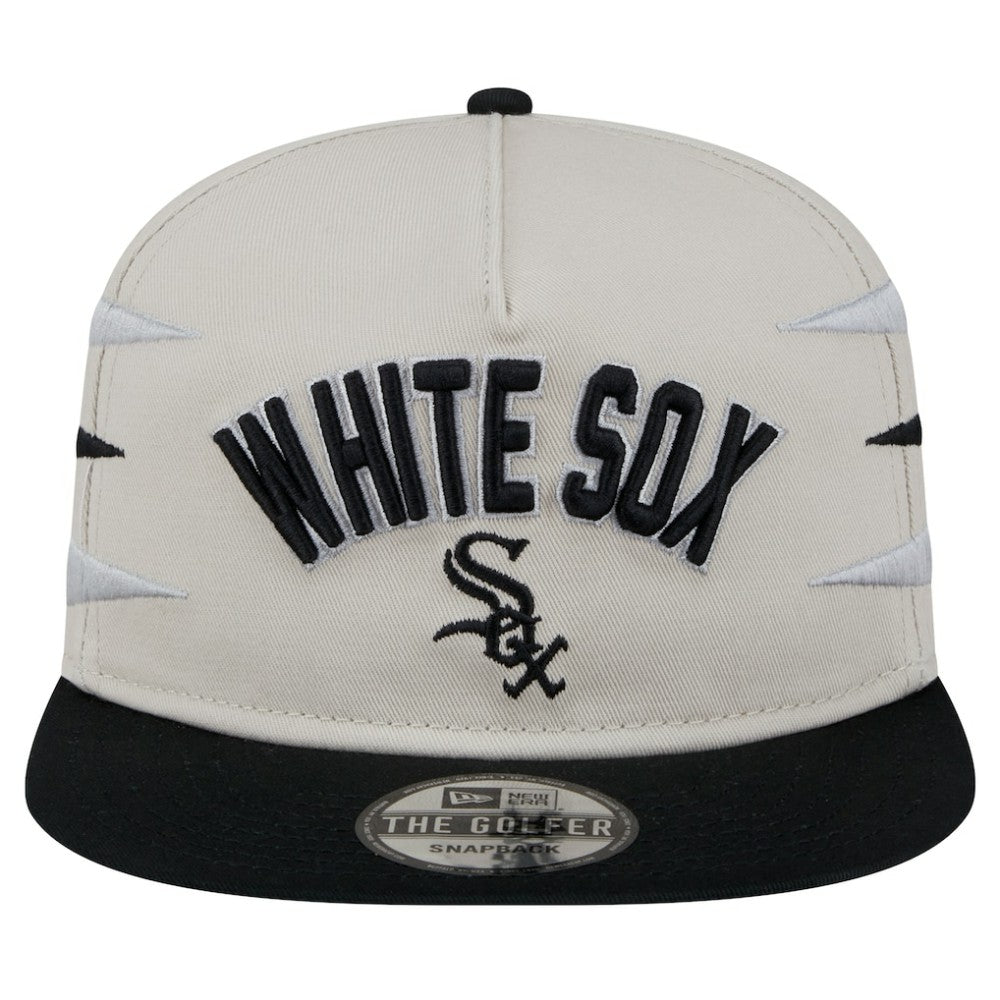 Chicago White Sox New Era Iron Golfer Snapback Hat - Cream - New Era Discount