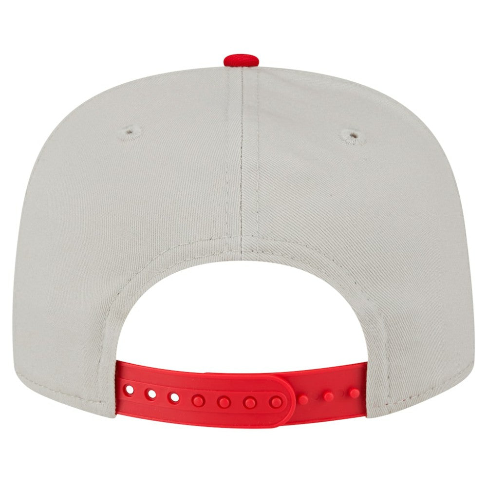 Cincinnati Reds New Era Iron Golfer Snapback Hat - Cream - New Era Discount