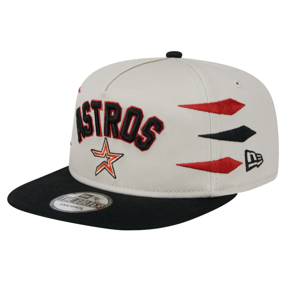 Houston Astros New Era Iron Golfer Snapback Hat - Cream - New Era Lifestyle