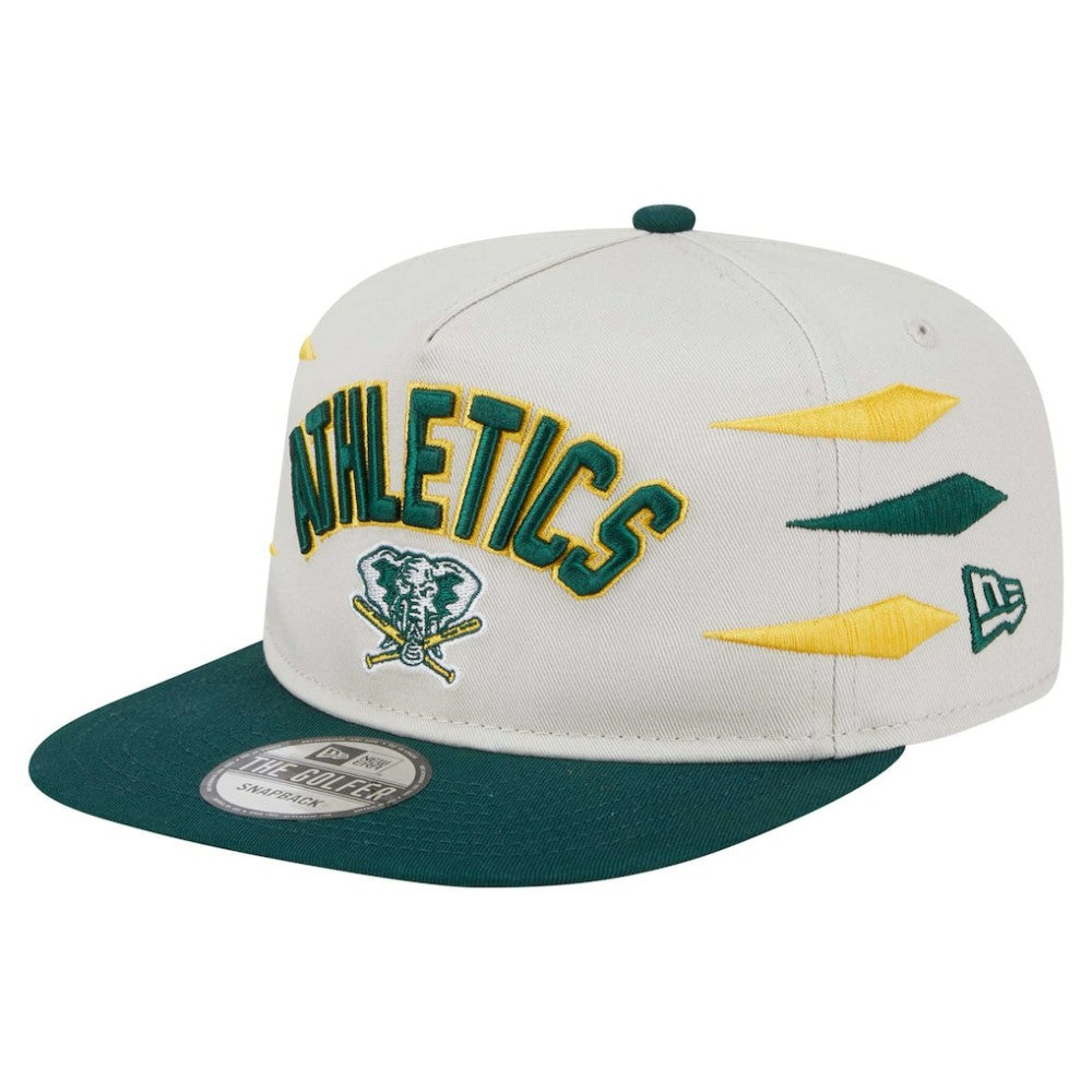Athletics New Era Iron Golfer Snapback Hat - Cream - New Era Online