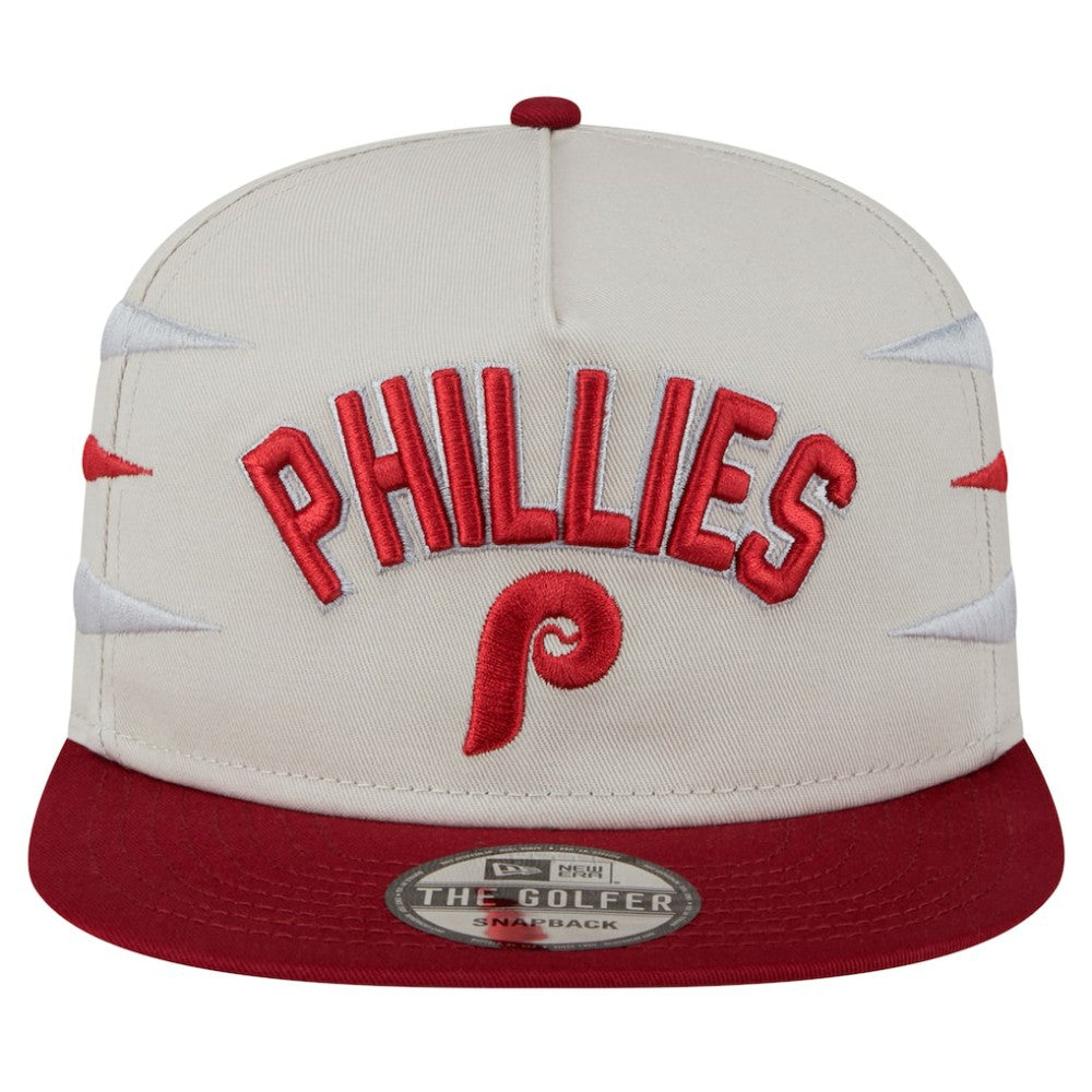 Philadelphia Phillies New Era Iron Golfer Snapback Hat - Cream - New Era Sale