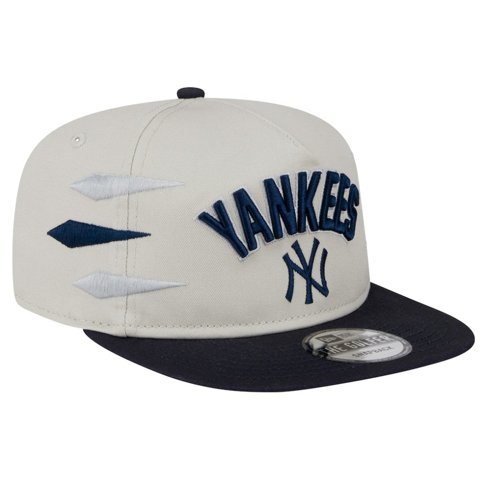 New York Yankees New Era Iron Golfer Snapback Hat - Cream - New Era Discount