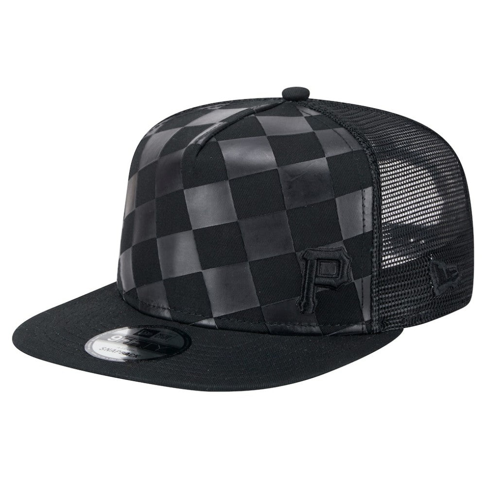 Pittsburgh Pirates New Era Score Check 9FIFTY A-Frame Trucker Snapback Hat - Black - New Era Online