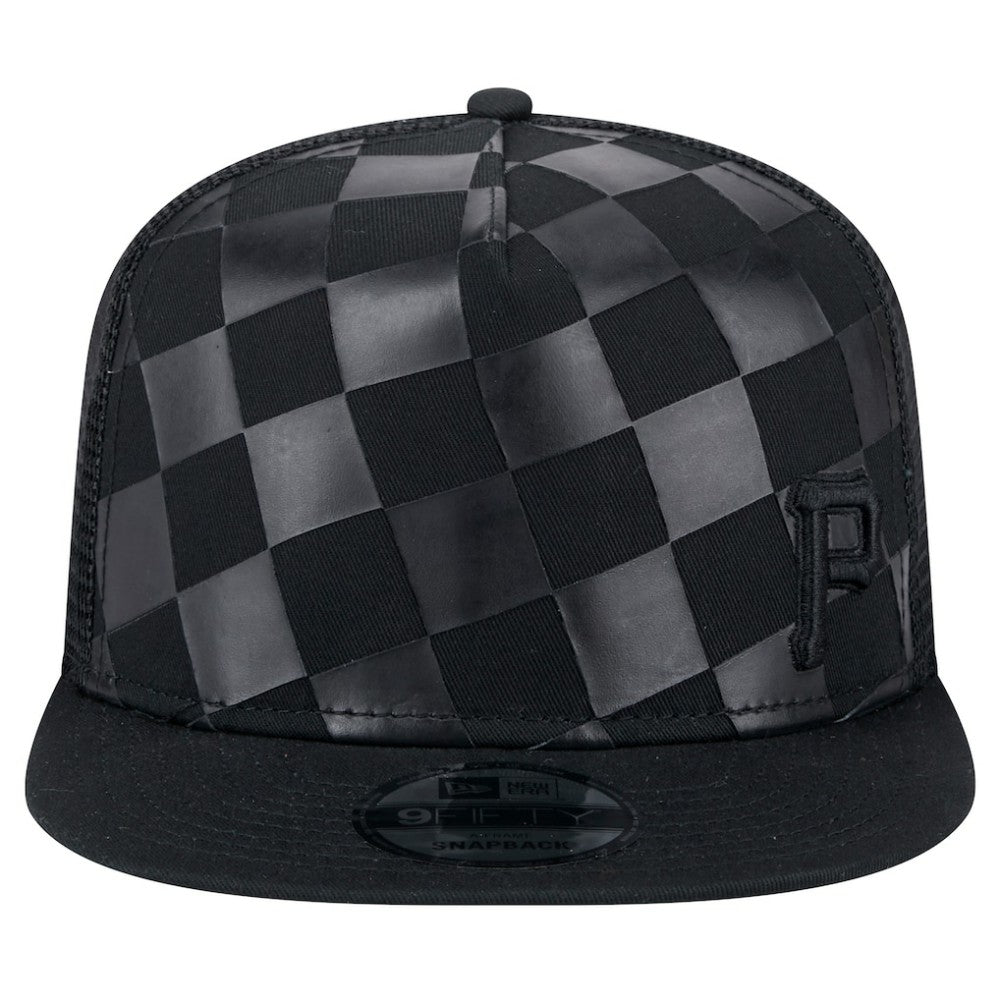 Pittsburgh Pirates New Era Score Check 9FIFTY A-Frame Trucker Snapback Hat - Black - New Era Online