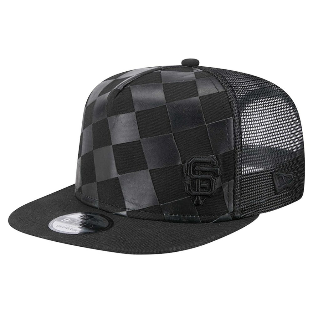 San Francisco Giants New Era Score Check 9FIFTY A-Frame Trucker Snapback Hat - Black - New Era on Sale