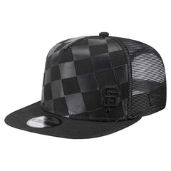 San Francisco Giants New Era Score Check 9FIFTY A-Frame Trucker Snapback Hat - Black - New Era on Sale