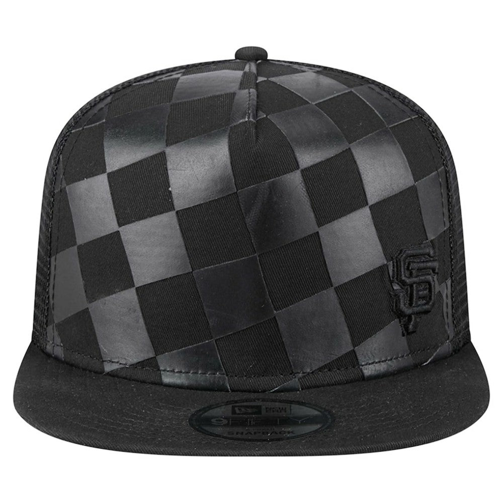 San Francisco Giants New Era Score Check 9FIFTY A-Frame Trucker Snapback Hat - Black - New Era on Sale