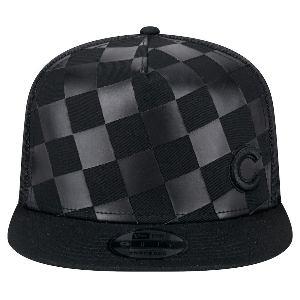 Chicago Cubs New Era Score Check 9FIFTY A-Frame Trucker Snapback Hat - Black - New Era Online