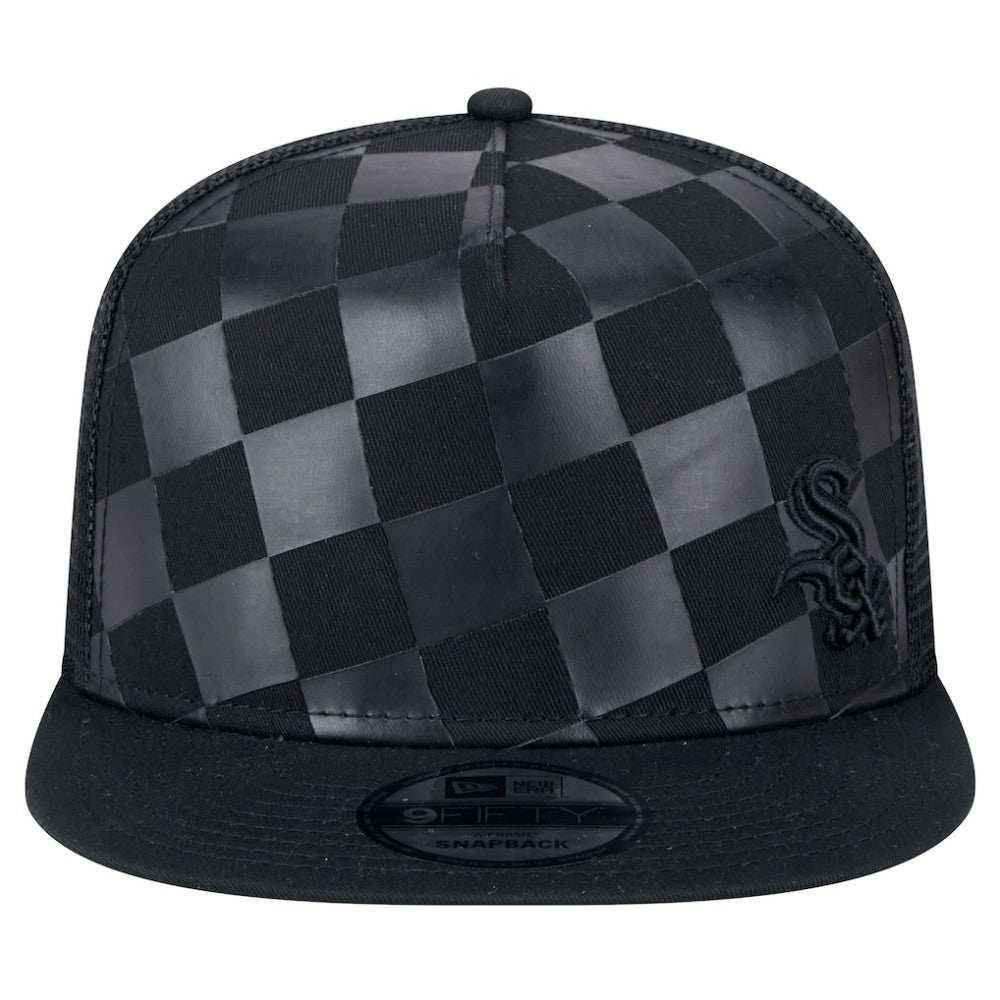 Chicago White Sox New Era Score Check 9FIFTY A-Frame Trucker Snapback Hat - Black - New Era Sale