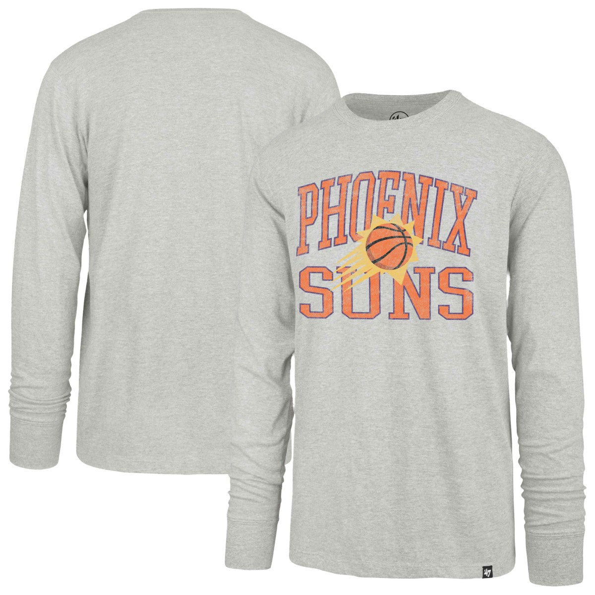 Phoenix Suns '47 First Rate Franklin Long Sleeve T-Shirt Gray | 47 brand discount