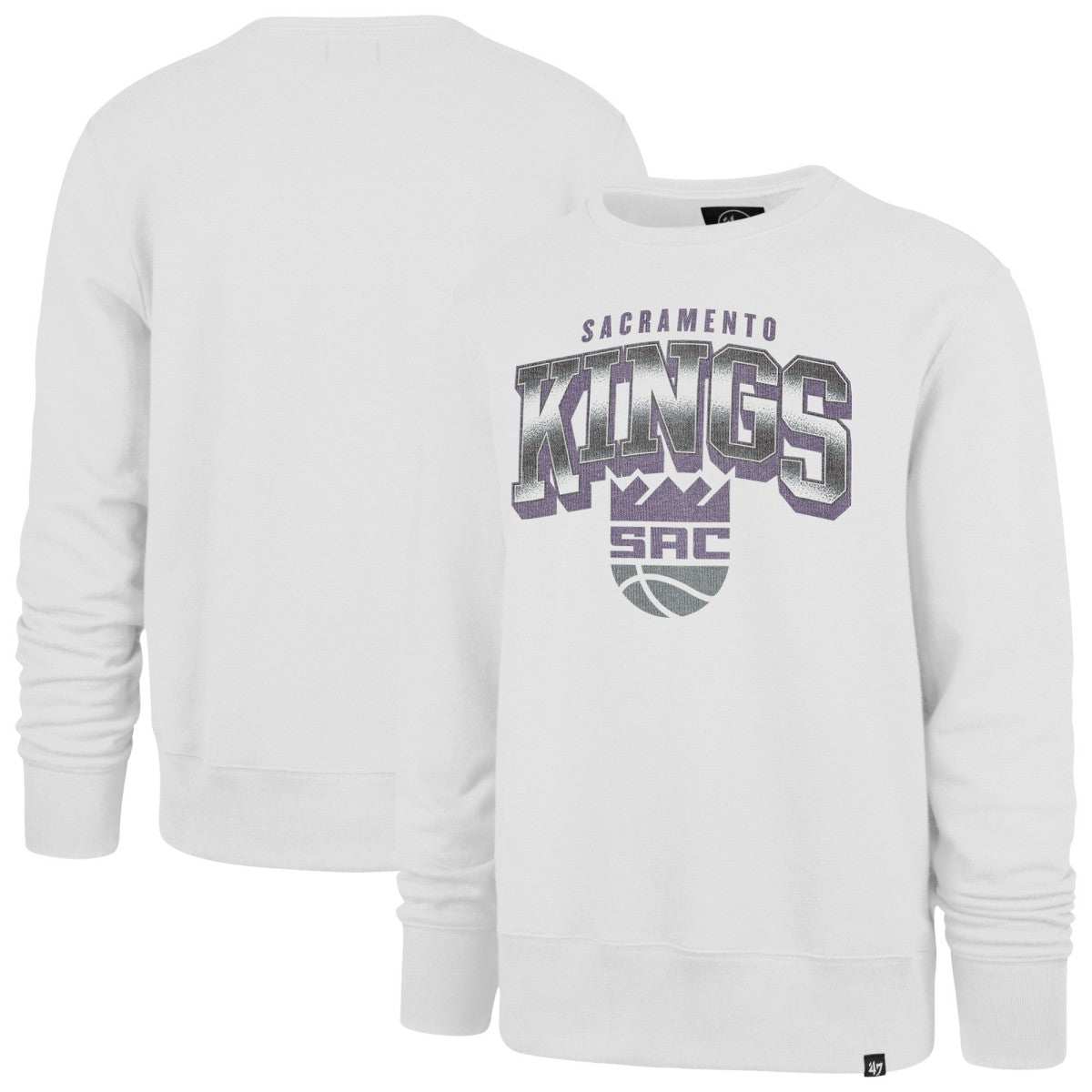 Sacramento Kings '47 Spotlight Headline Pullover Sweatshirt White | 47 brand for sale