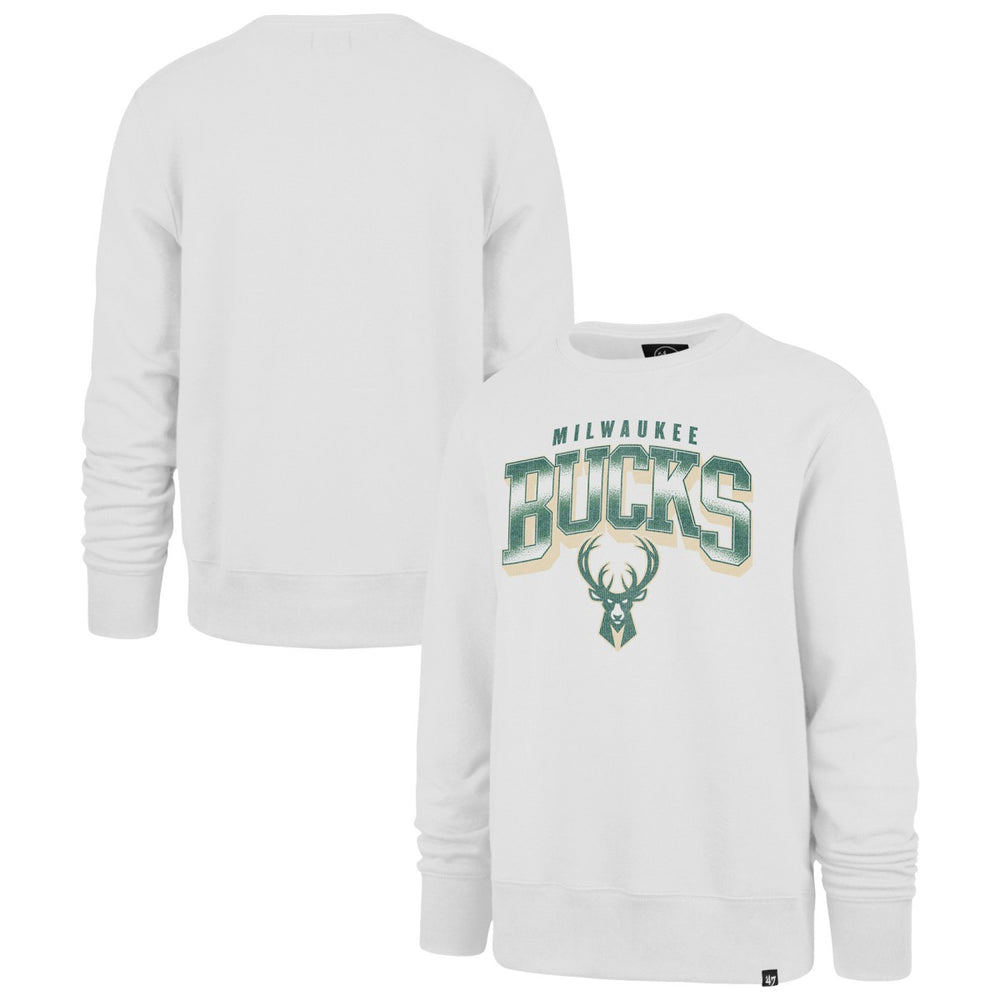 Milwaukee Bucks '47 Spotlight Headline Pullover Sweatshirt White | 47 brand online