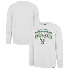 Milwaukee Bucks '47 Spotlight Headline Pullover Sweatshirt White | 47 brand online