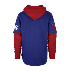 Philadelphia 76ers '47 Trifecta Shortstop Pullover Hoodie Royal | 47 brand