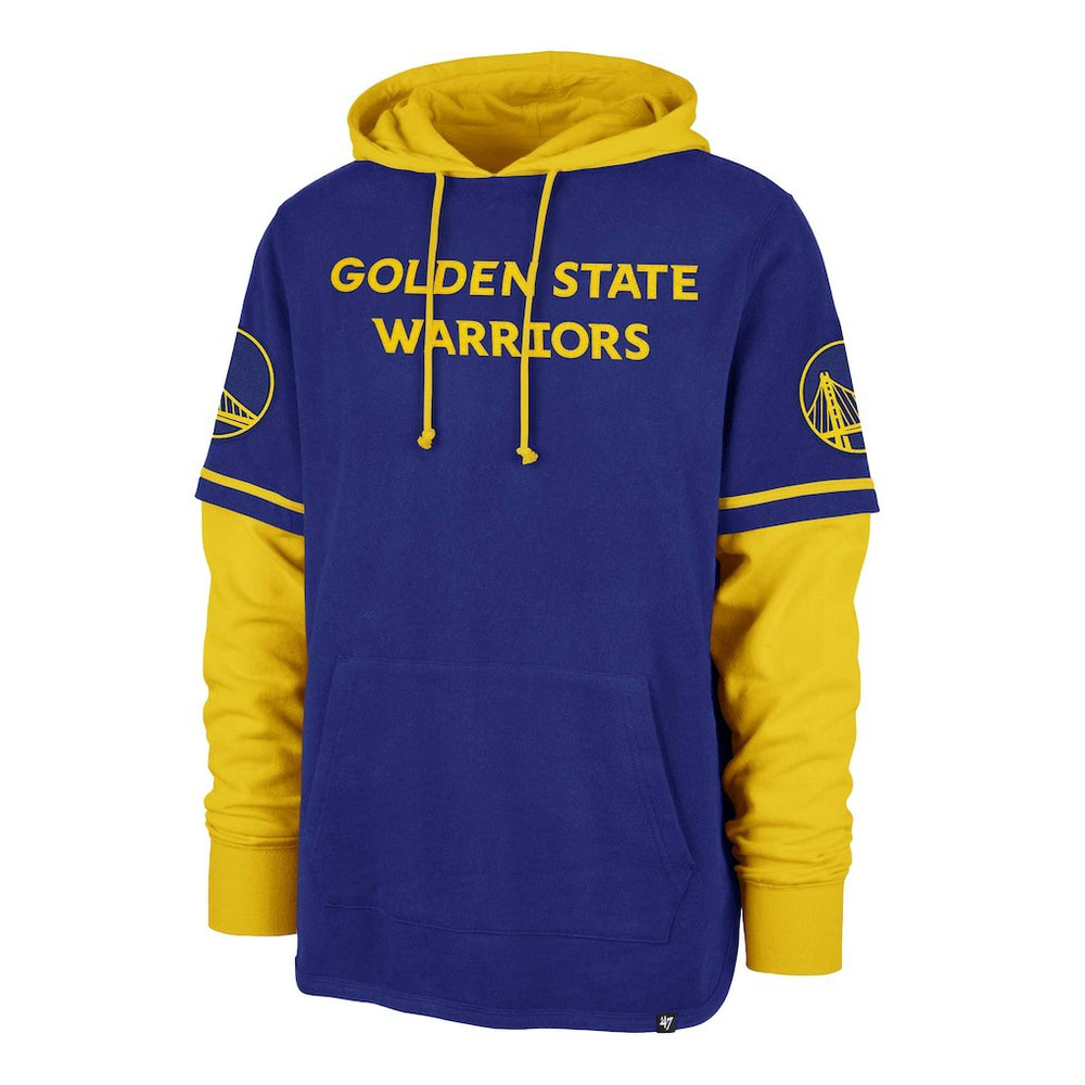 Golden State Warriors '47 Trifecta Shortstop Pullover Hoodie for sale Royal | 47 brand discount