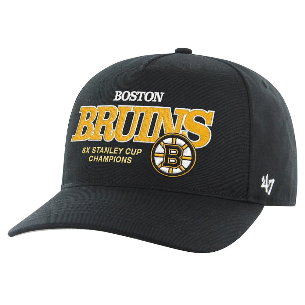 Boston Bruins '47 6X Stanley Cup Champions Penalty Box Hitch Adjustable Hat - Black - NHL 201422866