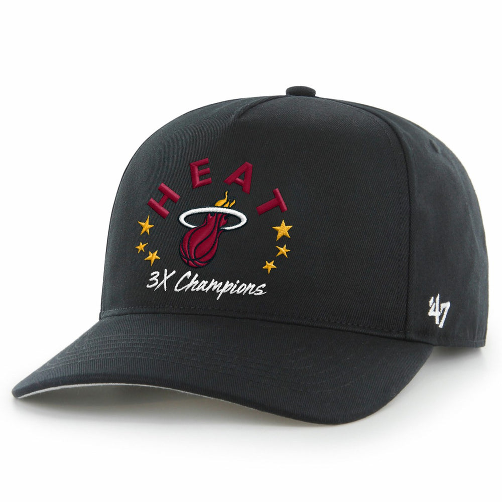 Miami Heat '47 Champs Global Star Hitch Adjustable Hat Black | 47 brand US