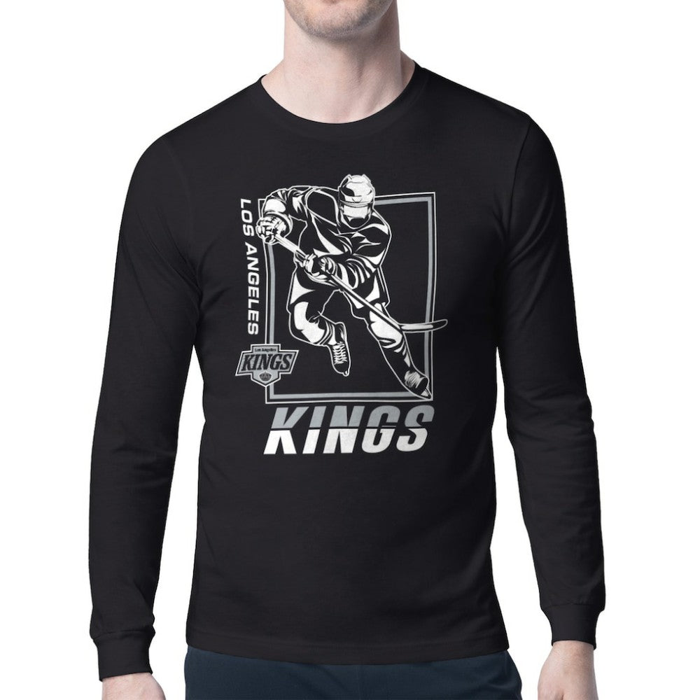 Los Angeles Kings Starter Player Grid Long Sleeve T-Shirt - Black - NHL 201424493