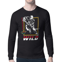 Minnesota Wild Starter Player Grid Long Sleeve T-Shirt - Black - NHL 201424495