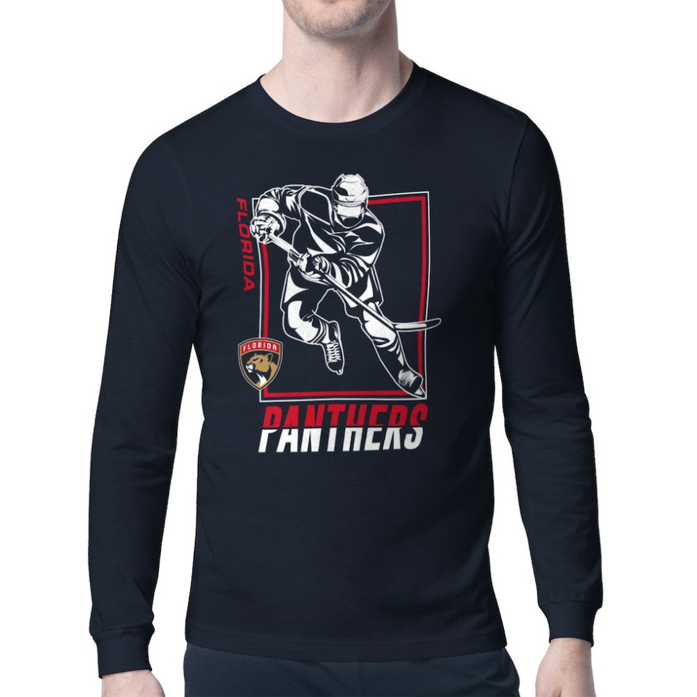 Florida Panthers Starter Player Grid Long Sleeve T-Shirt - Navy - NHL 201424535