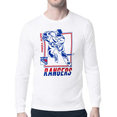 New York Rangers Starter Player Grid Long Sleeve T-Shirt - White - NHL 201424569