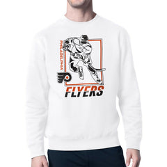 Philadelphia Flyers Starter Player Grid Fleece Pullover Sweatshirt - White - NHL 201424718