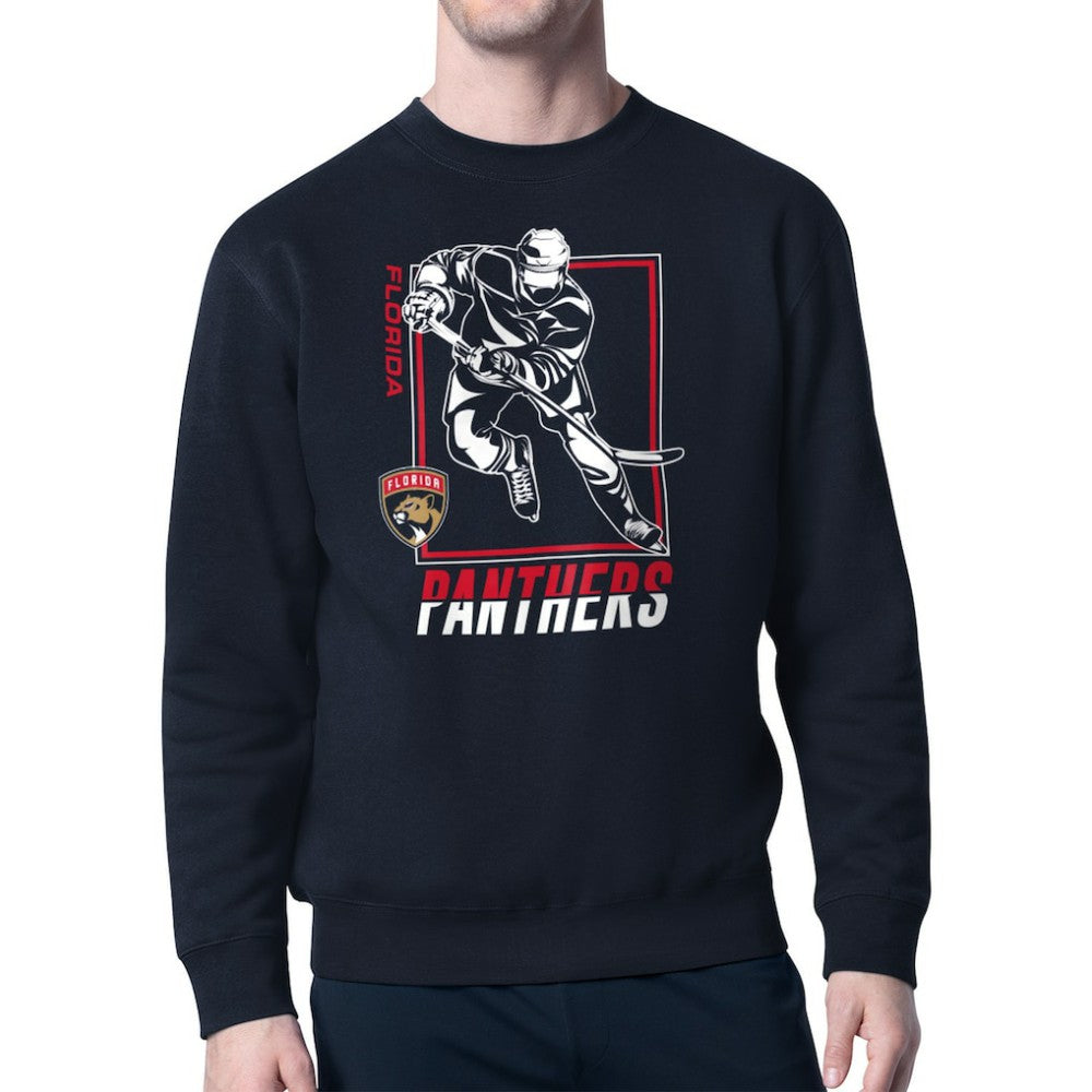 Florida Panthers Starter Player Grid Fleece Pullover Sweatshirt - Navy - NHL 201424754