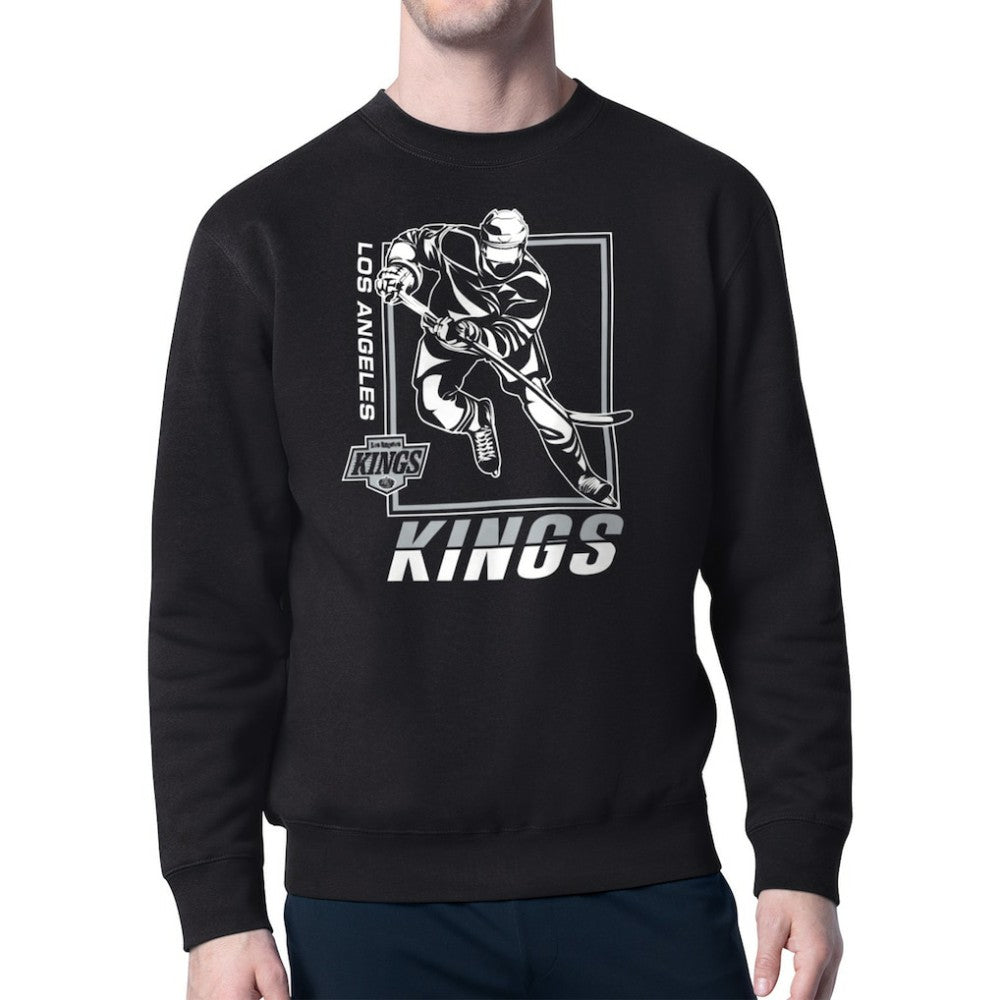 Los Angeles Kings Starter Player Grid Fleece Pullover Sweatshirt - Black - NHL 201424771