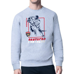 Florida Panthers Starter Player Grid Fleece Pullover Sweatshirt - Heather Gray - NHL 201424792