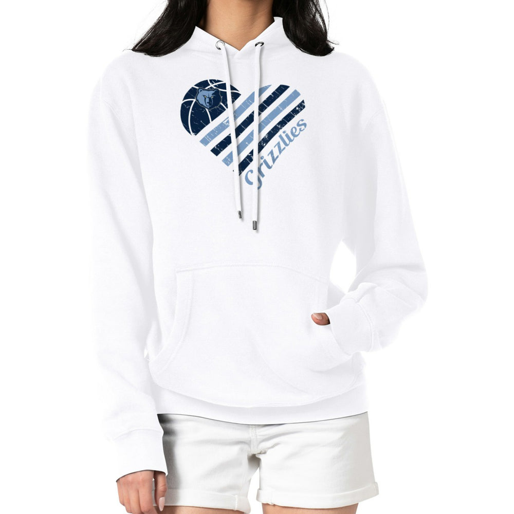 Memphis Grizzlies G-III 4Her by Carl Banks Women's Heart Pullover Hoodie - White
