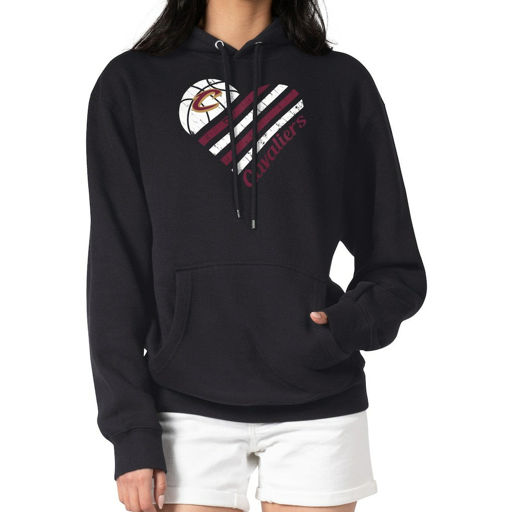 Cleveland Cavaliers G-III 4Her by Carl Banks Women's Heart Pullover Hoodie - Black