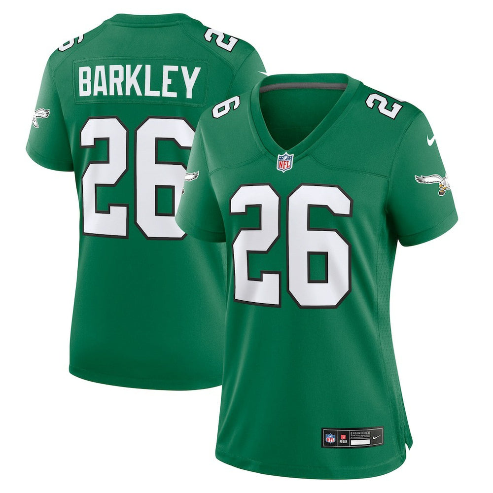 Nike Saquon Barkley Philadelphia Eagles Women's Alternate Game Jersey Kelly Green