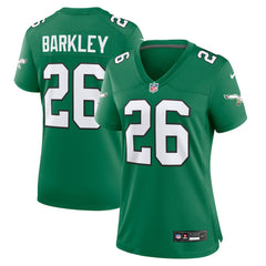 Nike Saquon Barkley Philadelphia Eagles Women's Alternate Game Jersey Kelly Green