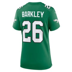 Nike Saquon Barkley Philadelphia Eagles Women's Alternate Game Jersey Kelly Green