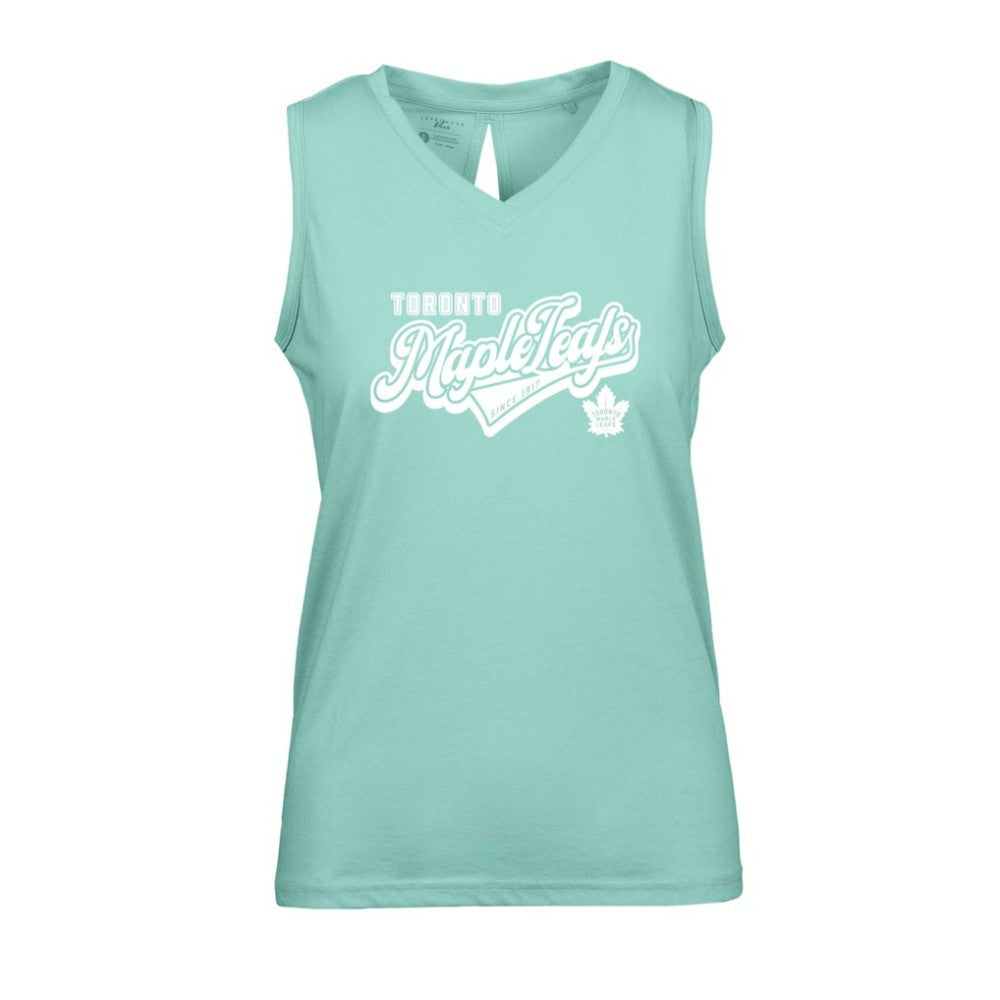 Toronto Maple Leafs Levelwear Women's Paisley Sweep V-Neck Tank Top - Mint - NHL 201425381