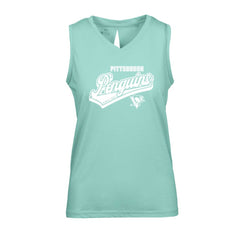Pittsburgh Penguins Levelwear Women's Paisley Sweep V-Neck Tank Top - Mint - NHL 201425389