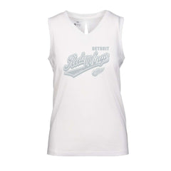 Detroit Red Wings Levelwear Women's Paisley Sweep V-Neck Tank Top - White - NHL 201425395
