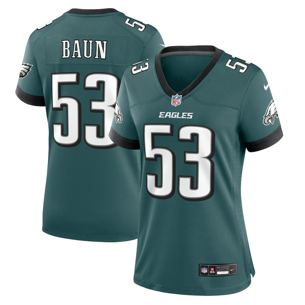 Nike Zack Baun Philadelphia Eagles Women's Game Jersey Midnight Green