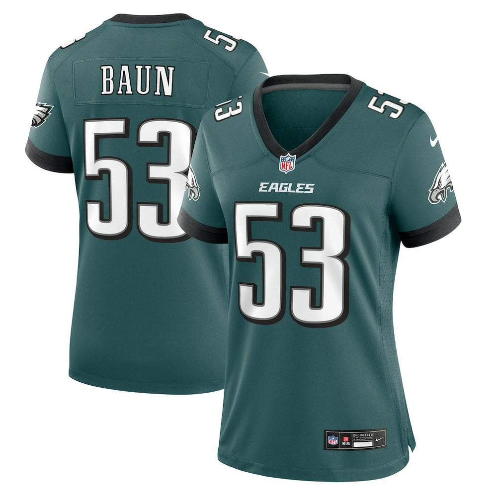 Nike Zack Baun Philadelphia Eagles Women's Game Jersey Midnight Green